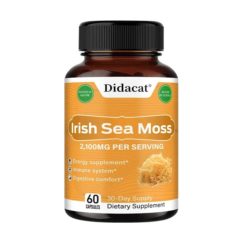 Organic Irish Sea Moss Capsules - for Immune Support Heart Health Joint Health and Thyroid Support for Women and Men — image 9