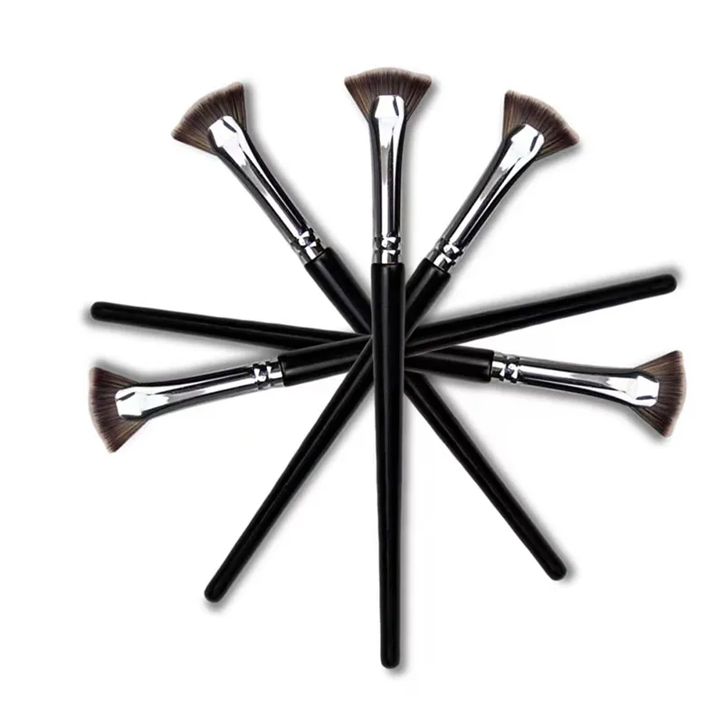 Pincel de cílios em formato de leque, macio, sem derramamento, beleza profissional, pincéis de maquiagem, rímel, iluminador, pó, ferramenta de manchas, 1 peça — image 3