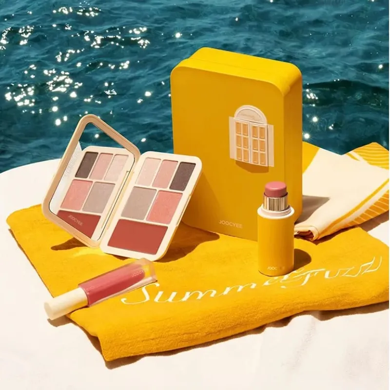 Summer Makeup Gift Set Lipstick Lip Glaze & Eyeshadow Palette Full Face Cosmetic Kit for Valentine‘s Day Gift Maquillage — image 3