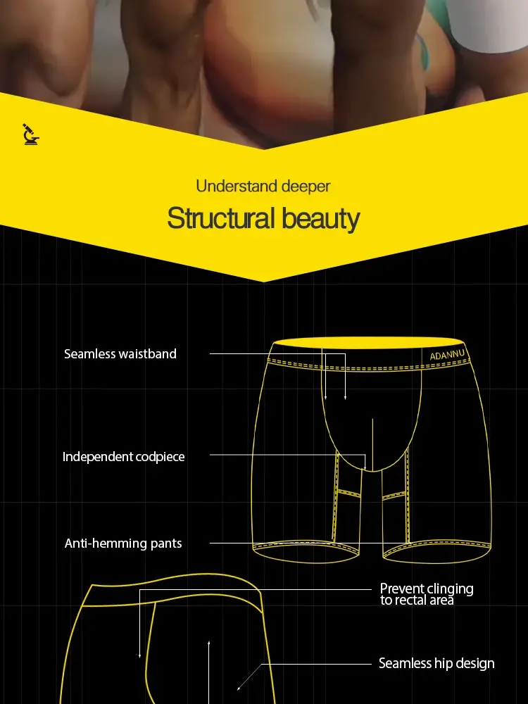 1/3 PCS Men Ice Silk Transparent Boxers 0.01 Ultra-thin Fabric See Through Underpants Seamless Underwear Boxer Shorts — image 2