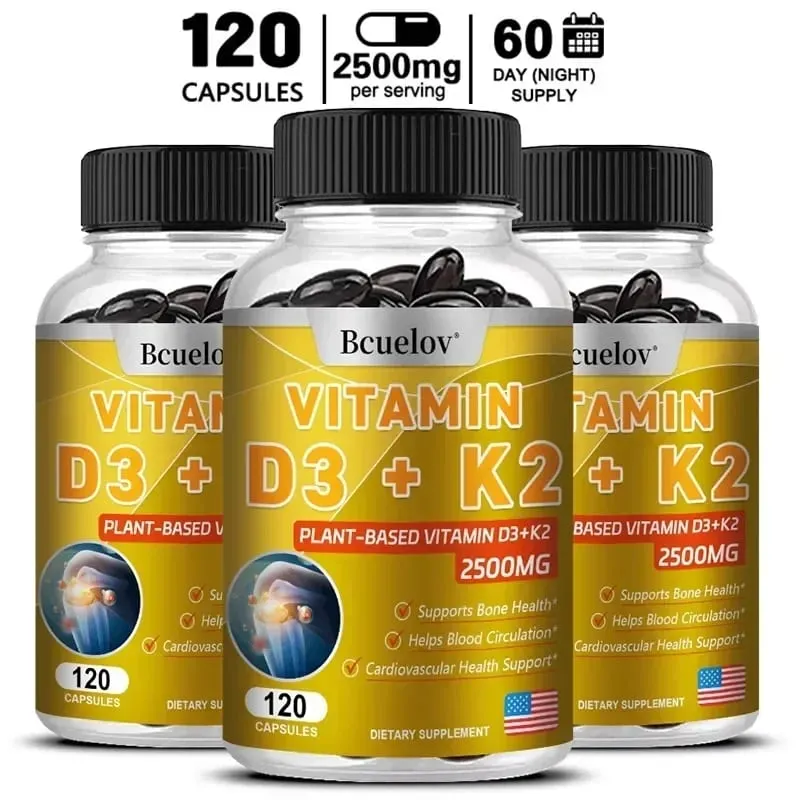 Vitamin D3 + K2 MK-7 - D3 Vitamin Supplement 2 in 1 Supports Immune Heart Joint Dental & Bone Health - Easily Absorbed — image 10