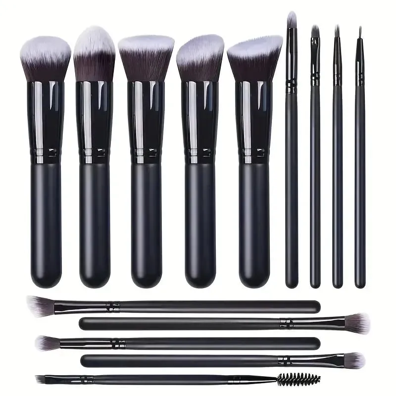 14PCS Makeup Brushes Set Professional Foundation Eye Shadow Concealers Blending Blush Brush Kabuki Soft Fluffy Women Beauty Tool — image 8