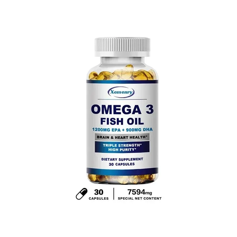 Omega 3 Fish Oil - Support Brain Nervous System Good for Cardiovascular & Skin Health Antioxidant — image 9