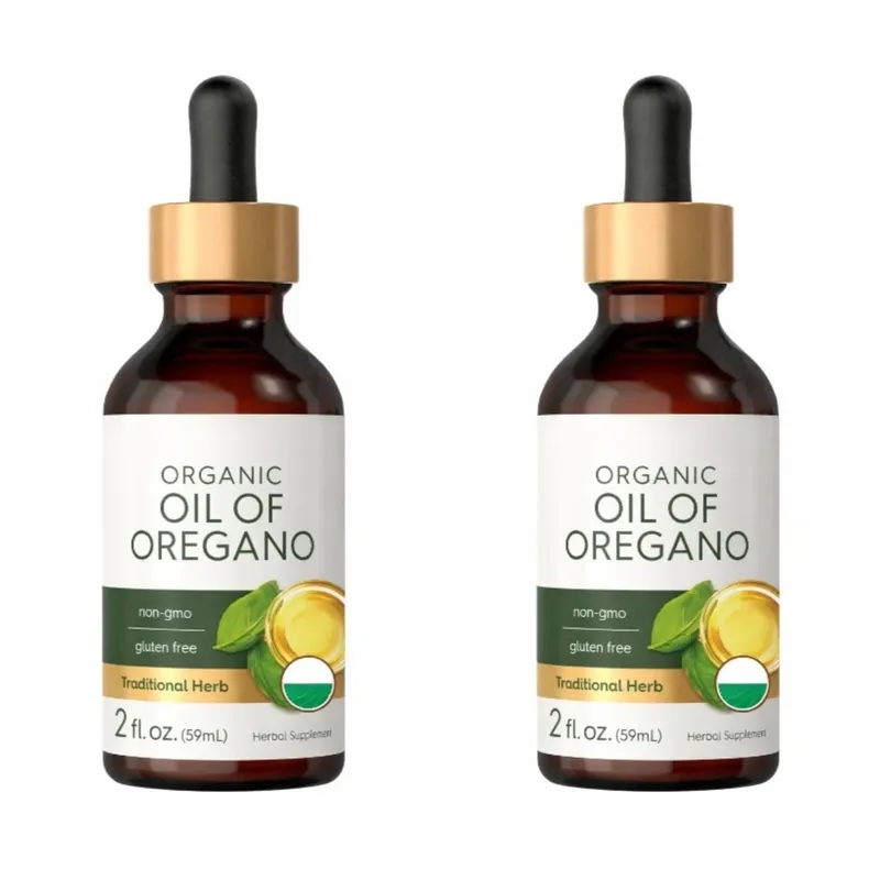 Organic Oil of Oregano Liquid Drops Vegan Herbal Supplement Pang-araw-araw na Nutritional Support 60ml Bawat Bote