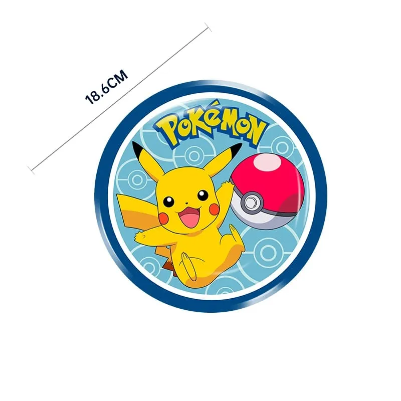 Pokemon Birthday Party Disposable Party Plates Pikachu Theme Tablecloth Character Balloon Birthday Decoration Baby Shower Suppli