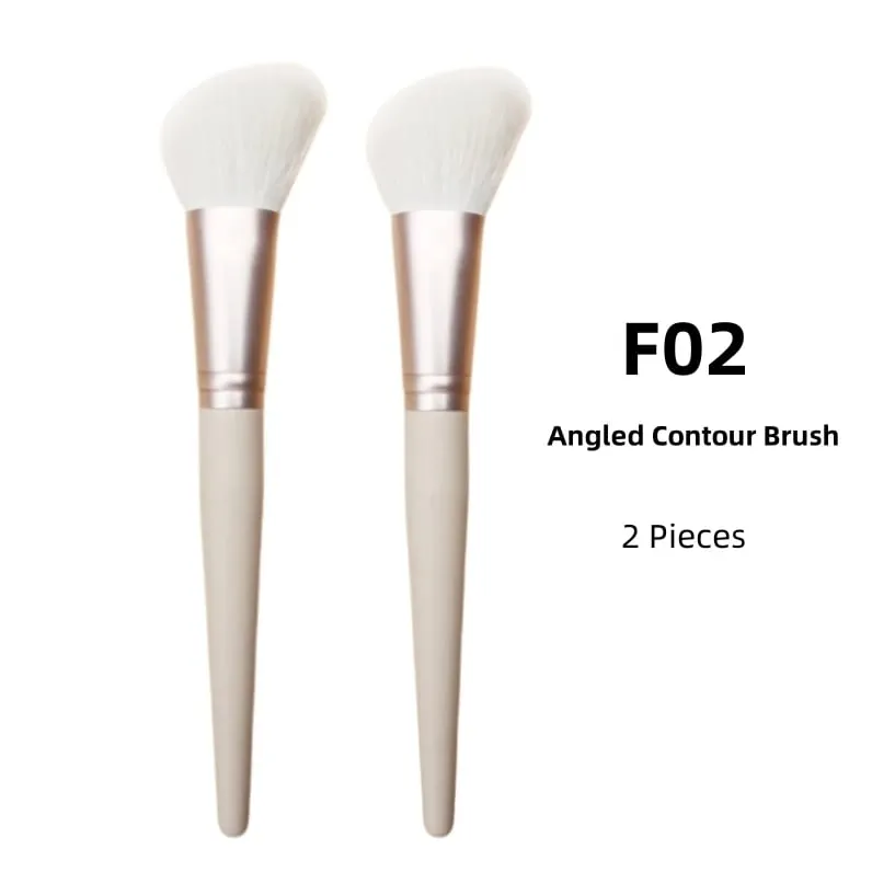 Angled Sculpting Brush Contour Natural Goat Hair Face Blusher Powder Makeup Brushes