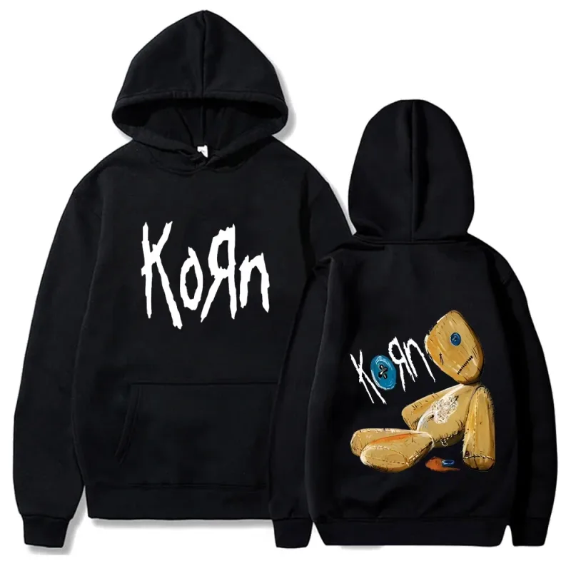 Korn Rock Band Hoodies Lente Herfst Trui Herenmode Gedrukt Sweatshirt Met Capuchon Losse Casual Dagelijkse Streetwear Trui Tops