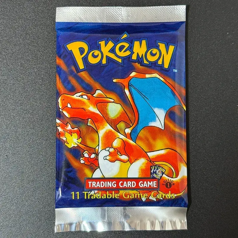 1. udgave basesæt 1999 Booster Pack TCG basesæt Ubegrænset spilkort Pokemon Charizard Blastoise Venusaur PTCG samleobjekt