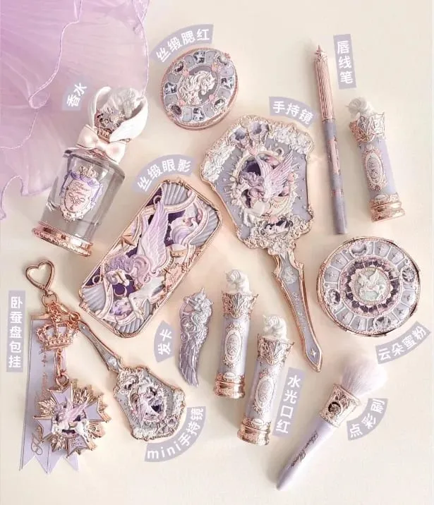 Flower Knows Knight Unicorn Bonnie Rabbit Garden Delicate Blush Eyeshadow Lip Gloss Face Setting Full Face Set — image 2