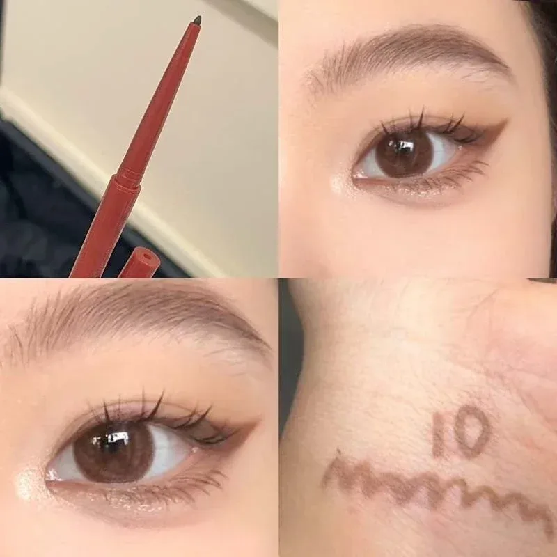Ultra-fine Gel Eyeliner Pencil Pink Brown Under Eye Liner Pen Waterproof Matte Aegyosal Lying Silkworm Quick Drying Eyes Makeup