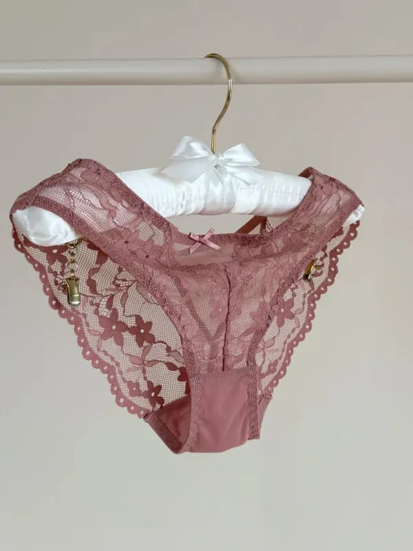 White Lace Bra & Panty Set Padded Bralette for Small Chest Summer Slimming Underwear Low Back Lingerie for Women Sexy Set