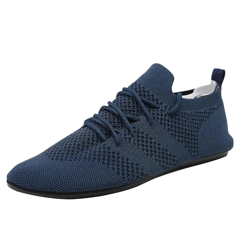Lekkie męskie buty w stylu casual oddychające damskie buty wulkanizowane Outdoor miękkie męskie mokasyny siatkowe obuwie do jazdy zasznurowane 36-47 — image 8