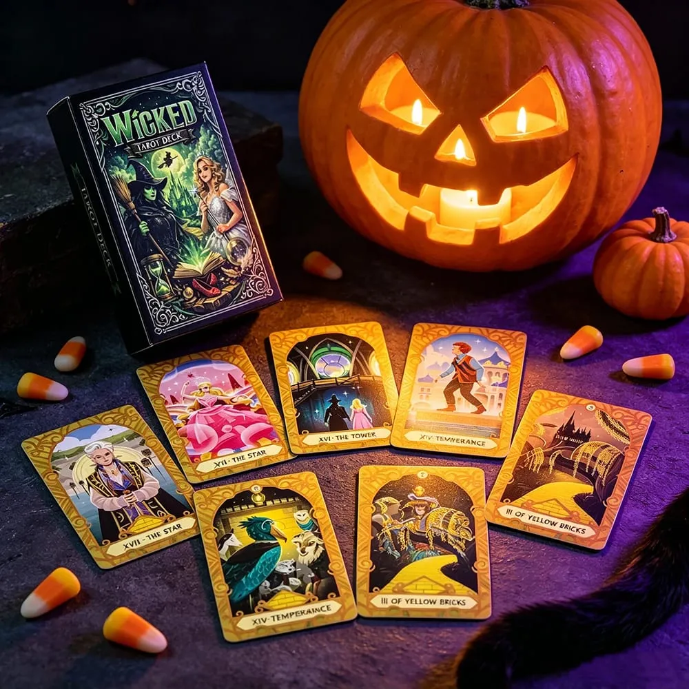 Mazzo di Tarocchi Malvagi 78 Tarocchi Fantasia Magia Strega Divinazione Carte Gioco Previsione del Destino Tarocchi Gioco da tavolo Giochi di Halloween Regalo — image 4