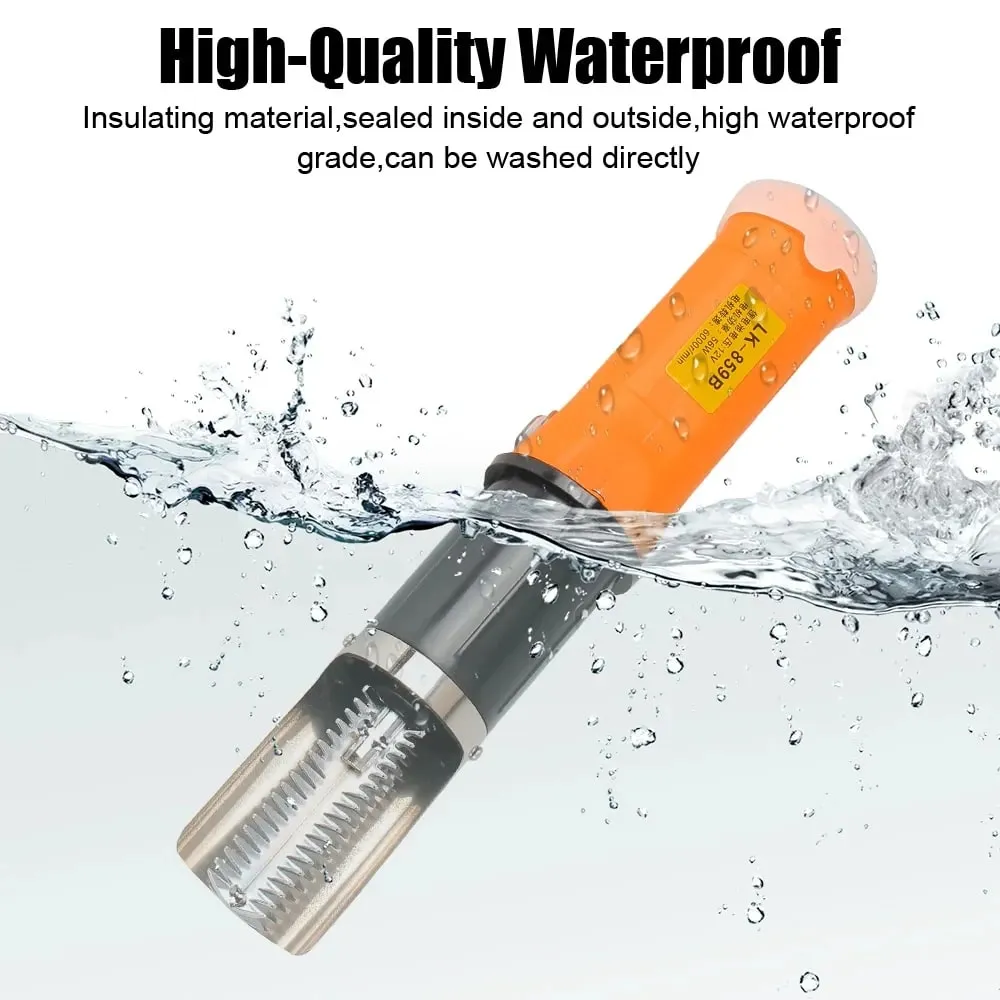 HOMEFISHSeafood Tools 6000 RPM Fish Scale Planer Fishing Scalers Scraper EU Plug Electric Fish Remover Cleaner — image 4