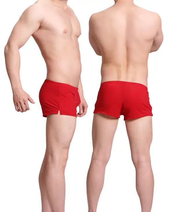 Mens Underwear Ice Silk Boxer Shorts homme Solid Mid-rised U Convex Pouch Underpants Cueca Men's Arrow Pants Plus Size M-XXL — image 12