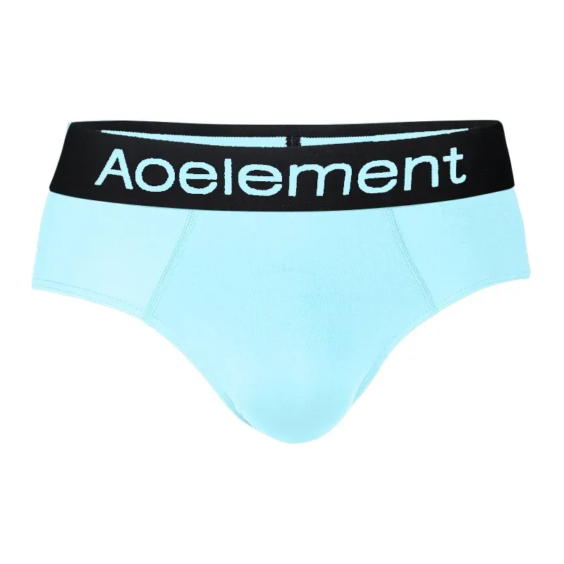 Men's underwear triangle shorts ice silk fashion breathable sexy thin U convex bottom pants youth low waist triangle shorts head