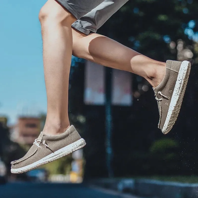 2025 Fashion Men's Casual Loafers Summer Canvas Comfortable New Luxury Brand Designer Denim Sports Walking Shoes Tenis Masculino