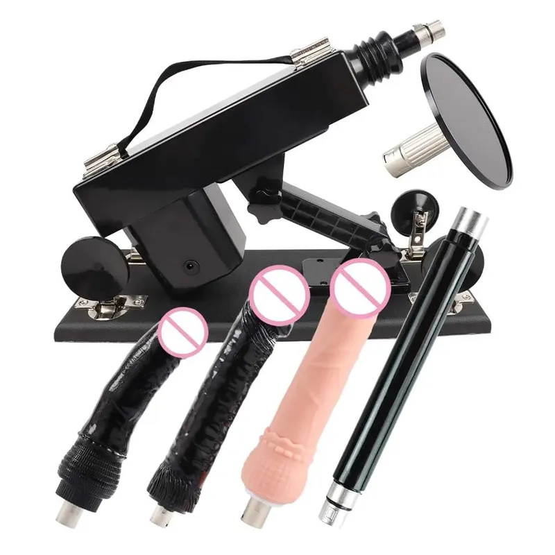 Sex Machine for Woman Adjustable Masturbating Pumping with 3XLR Accessories Sex Gun Love Machine for Men Adult Toys