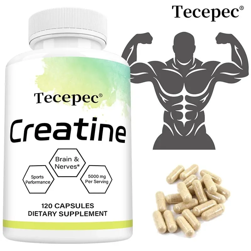 Creatine - Builds Muscle Improves Athletic Performance Enhances Physical Endurance and Improves Recovery - 120 Capsules — image 2