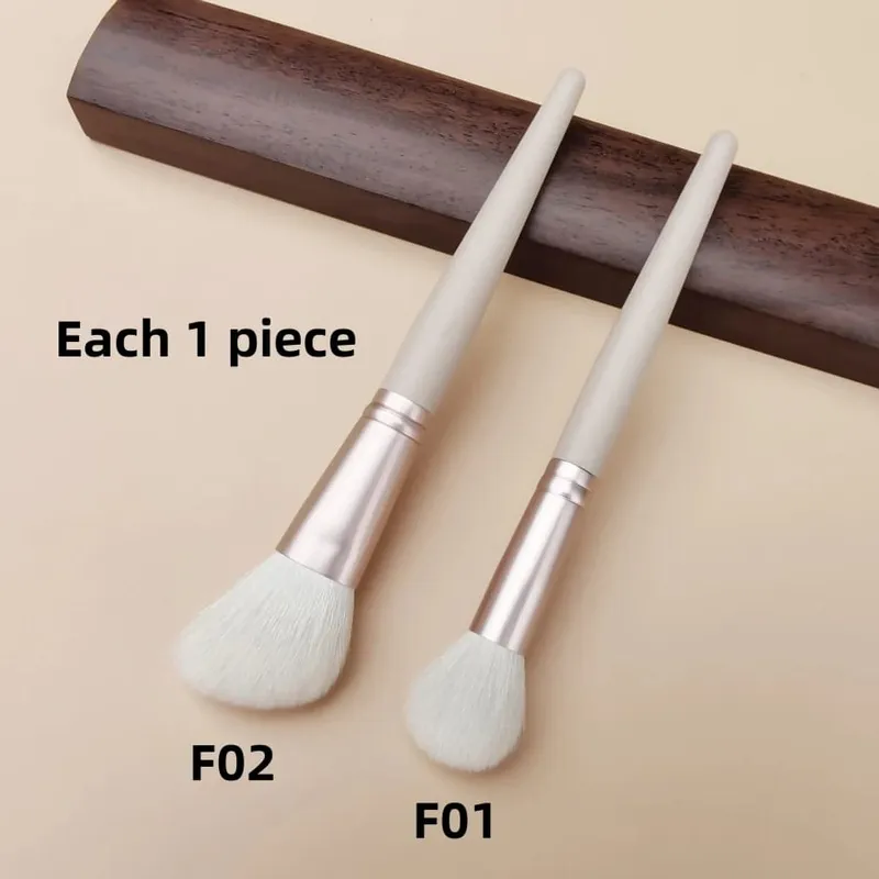 Blush Brush Bronzer Natural Goat Hair Pink Multifunctional Contour Foundation Makeup Brushes Beauty Tools