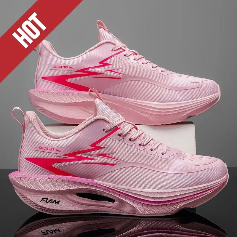 Men Women Carbon Plate Air Cushion Marathon Running Shoes Breathable Lightweight Outdoor Racing Training Sports Sneakers Walking — image 11