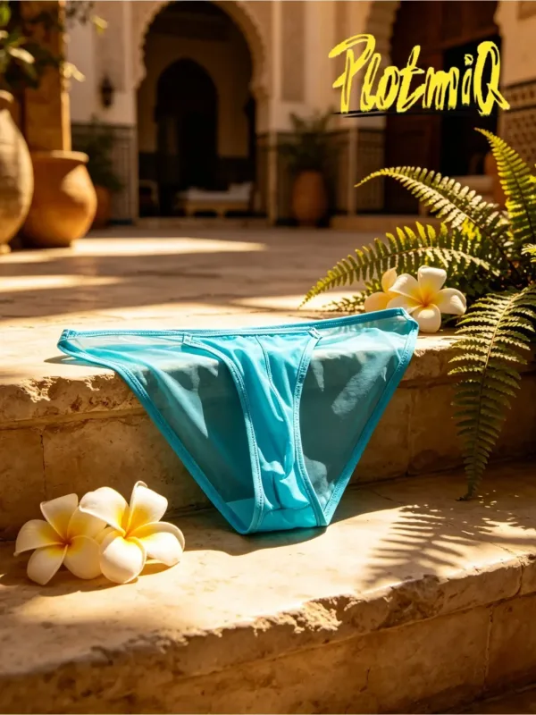 1PCS Mens Thin Mesh Thong See Through Breathable Summer Style U Pouch Male Brief Underwear — image 4