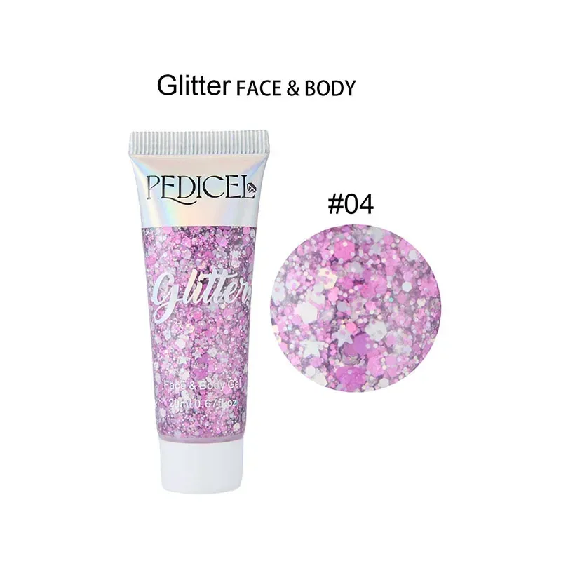Eye Glitter Nail Hair Body Face Multifunctional Glitter Gel Art Flash Loose Sequins Cream With Smear Spoon Festival Glitter Deco — image 10