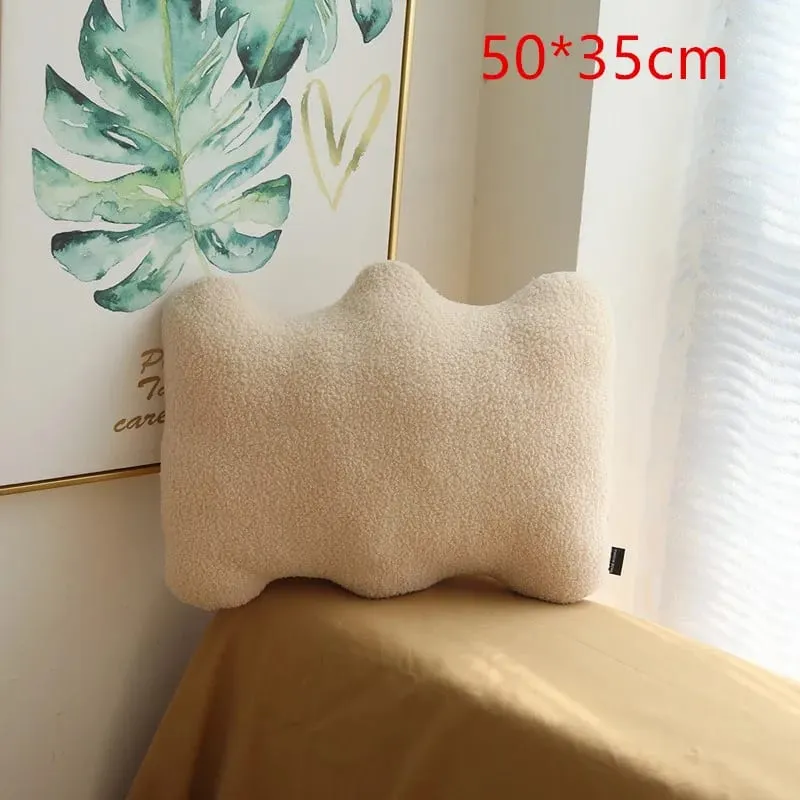 New Nordic Ball Solid Color Cushion Stuffed Flower Plush Pillow for Sofa Waist Office Cushion Kid Toy Gifts Home Decoration