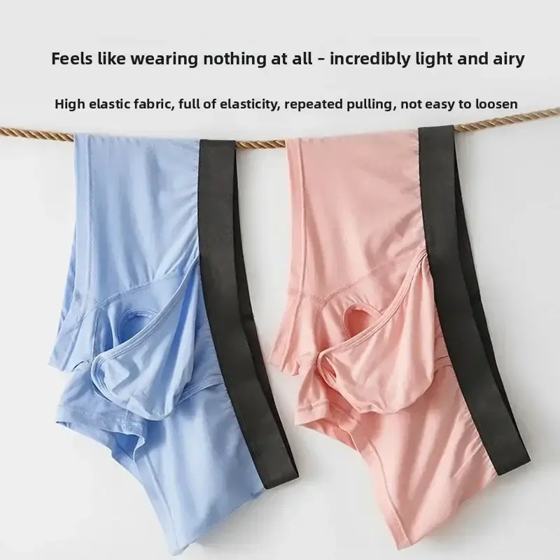 Herren-Unterhose aus Bambusfasern, athletisch, schnell trocknend, atmungsaktiv, separater Beutel, mit Fly-Front-Doppelbeutel-Unterhose, für mehr Komfort — image 9