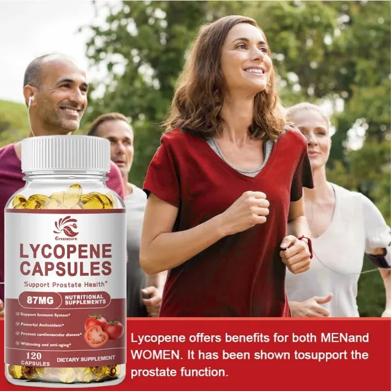 60/120p Plant Lycopene Capsule Regulating Prostate Urinary System & lmmunity Health Food Lycopene Supplements