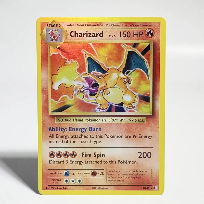 Pokémon Cards 1996 Basic Edition Flash Card Charizard Gengar Blastoise Feraligatr Gengar Trading Card Proxy Collection Card — image 4