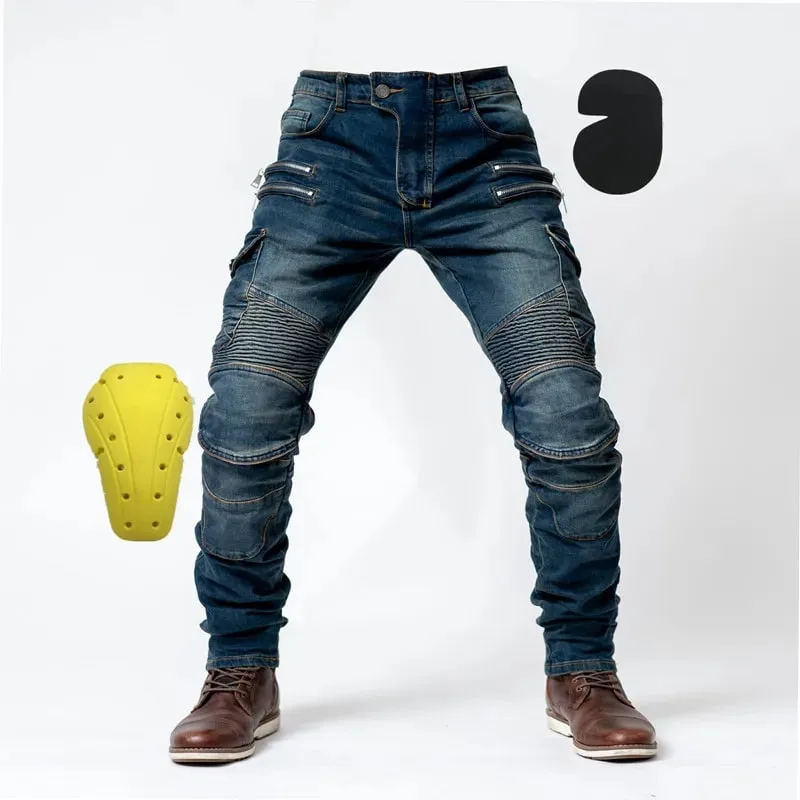 New Autumn Men Pants Casual Tactical Jeans Male Multiple Pockets Cargo Pant Casual Straight Dimem Jeans Trousers Plus Size S-4Xl