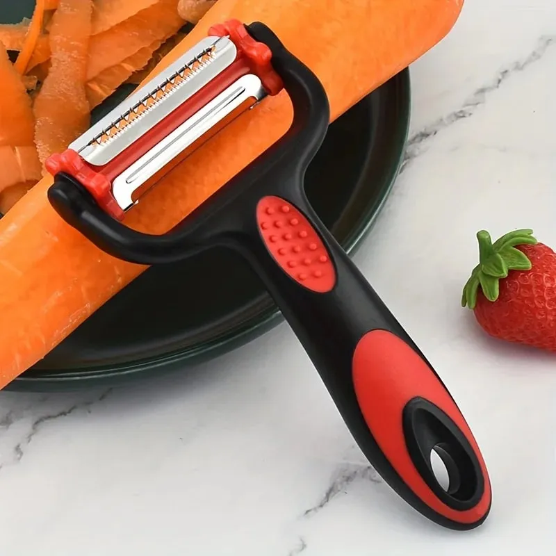 1 Peeler Three in One Rotating Stainless Steel Blade Suitable for Vegetable Carrot and Fruit Peelers — image 13