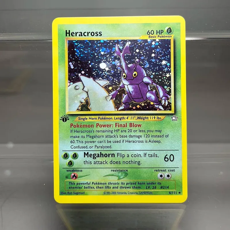 PKM Proxy Cards Classic 1996 1st Edition Mewtwo Gyarados Alakazam Cards Collection PTCG Neo Genesis Foil Card
