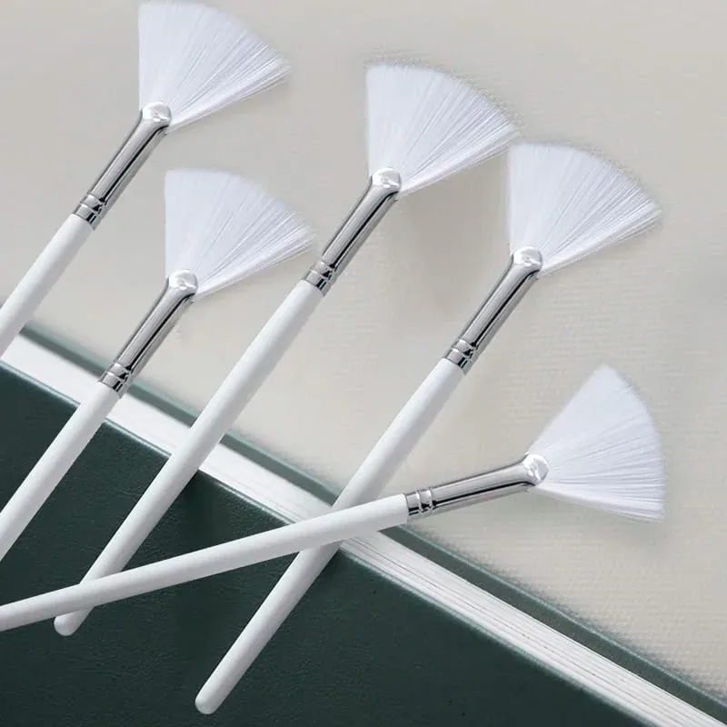 DIY Face Mask Brush Set Soft Applicator Brushes Makeup Tools Includes Soft Fan Facial Brushes Acid Applicator Brush — image 1
