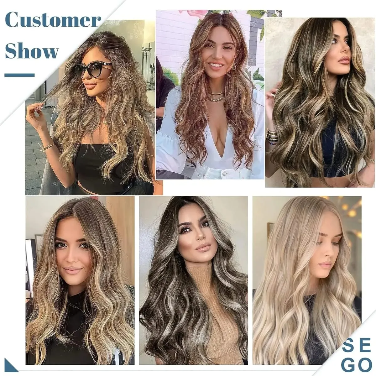 Synthetic Invisible Wire Hair Extensions Long 4 Clips In Wave Curly Hairpiece For Women 20Inch Secret Fish Line Hair Extensions — image 4
