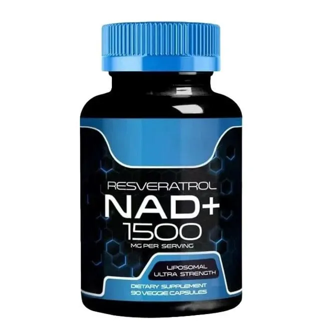NAD+ kapslar med Resveratrol örtantioxidanttillskott Stöd för cellhälsa Energi och anti-åldrande för kvinnor män 90 delar
