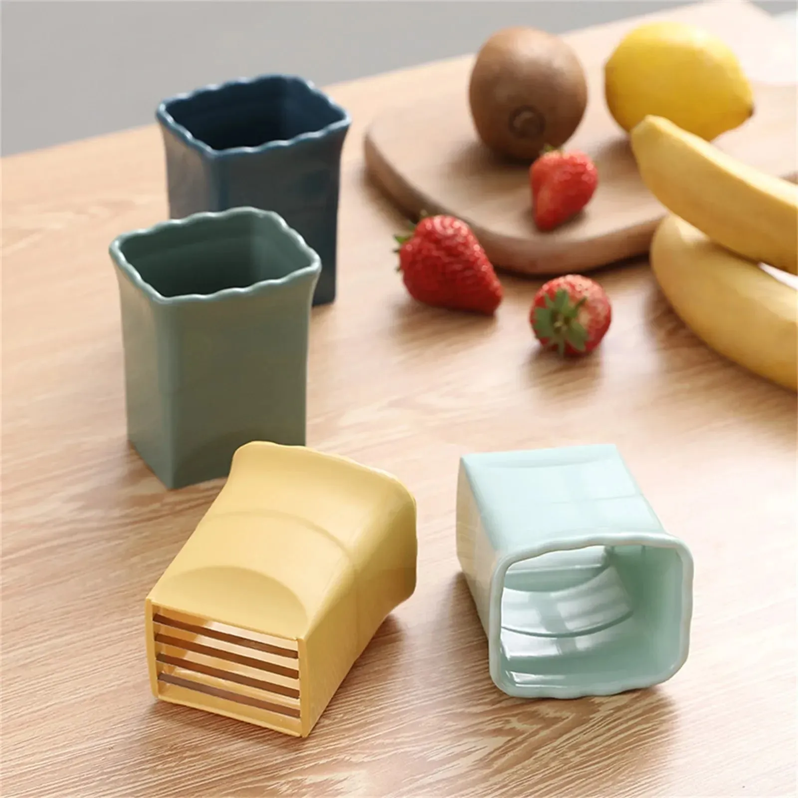 Stainless Steel Fruit Slicer Egg & Strawberry Cutter Banana & Vegetable Cutter Kitchen Fruit Slicing Tool — image 2