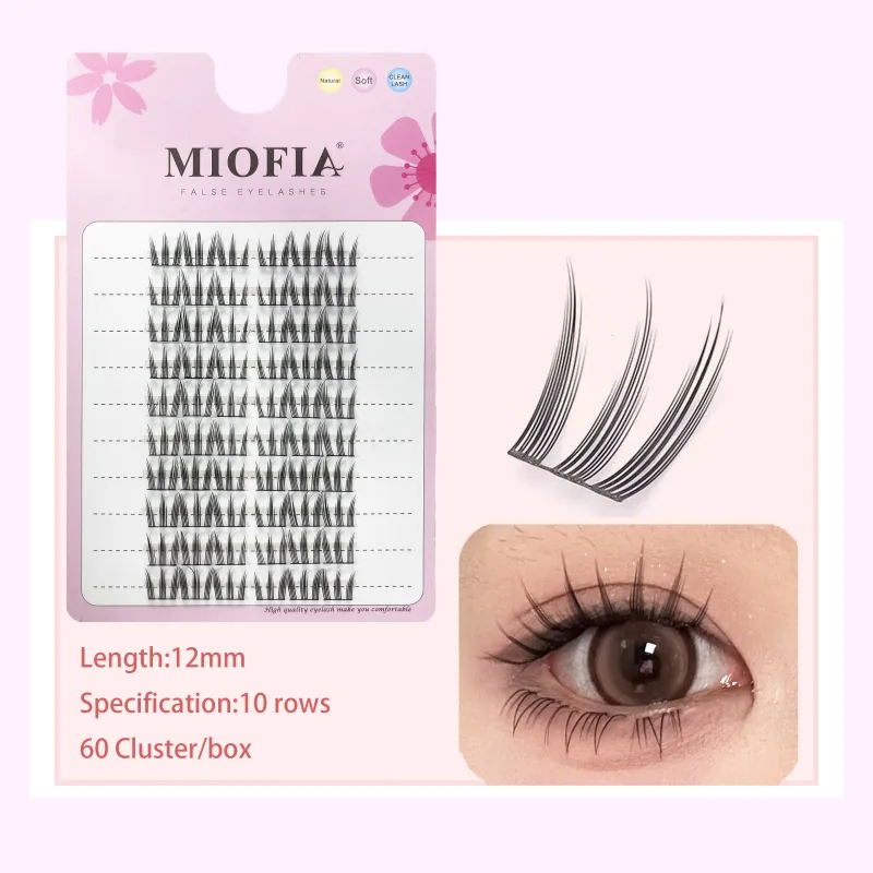 Cluster Lashes Natural Eyelash Extension Fluffy Fox Eye Lashes Mixed Tary Large Capacity Anime Lashes DIY Eyelash Cluster — image 20