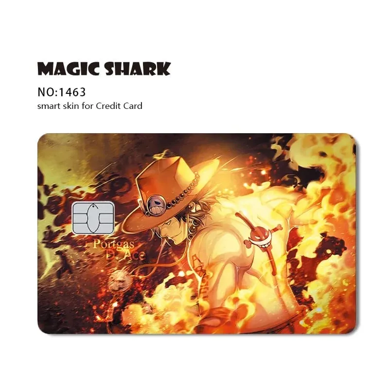 Hot Sale Maigc Shark Anime Chopper Luffy Nami Waterproof Front Side Sticker Film Skin for Credit Debit Card — image 16