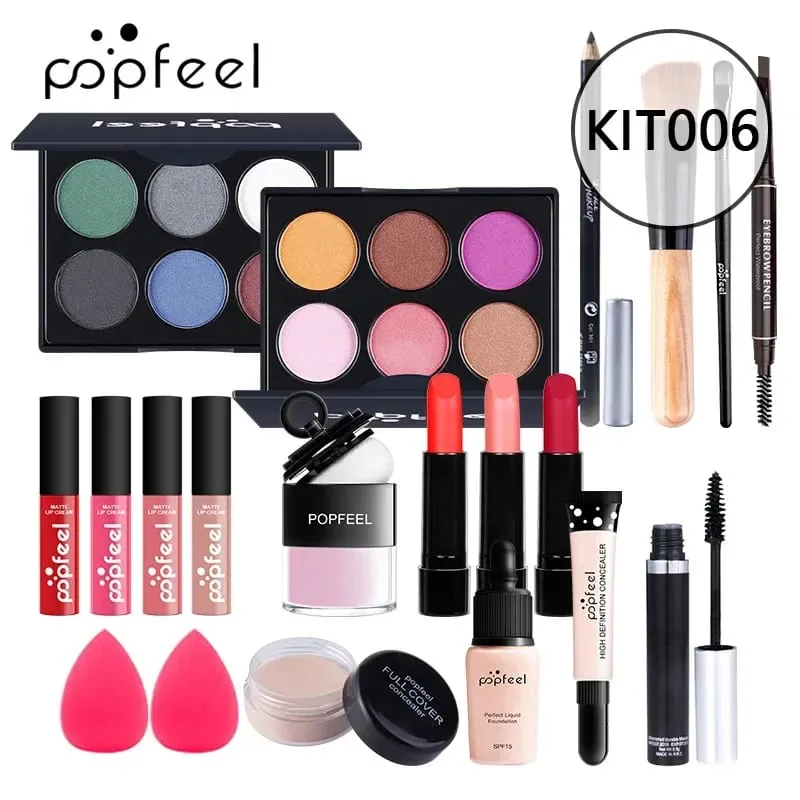 Christmas Makeup Gift Box Foundation Eyeshadow Powder Long Lasting Lip Ink 27 Pieces Birthday Gifts Makeup for Women Full Kit — image 15