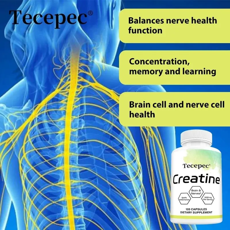 Creatine - Builds Muscle Improves Athletic Performance Enhances Physical Endurance and Improves Recovery - 120 Capsules — image 3