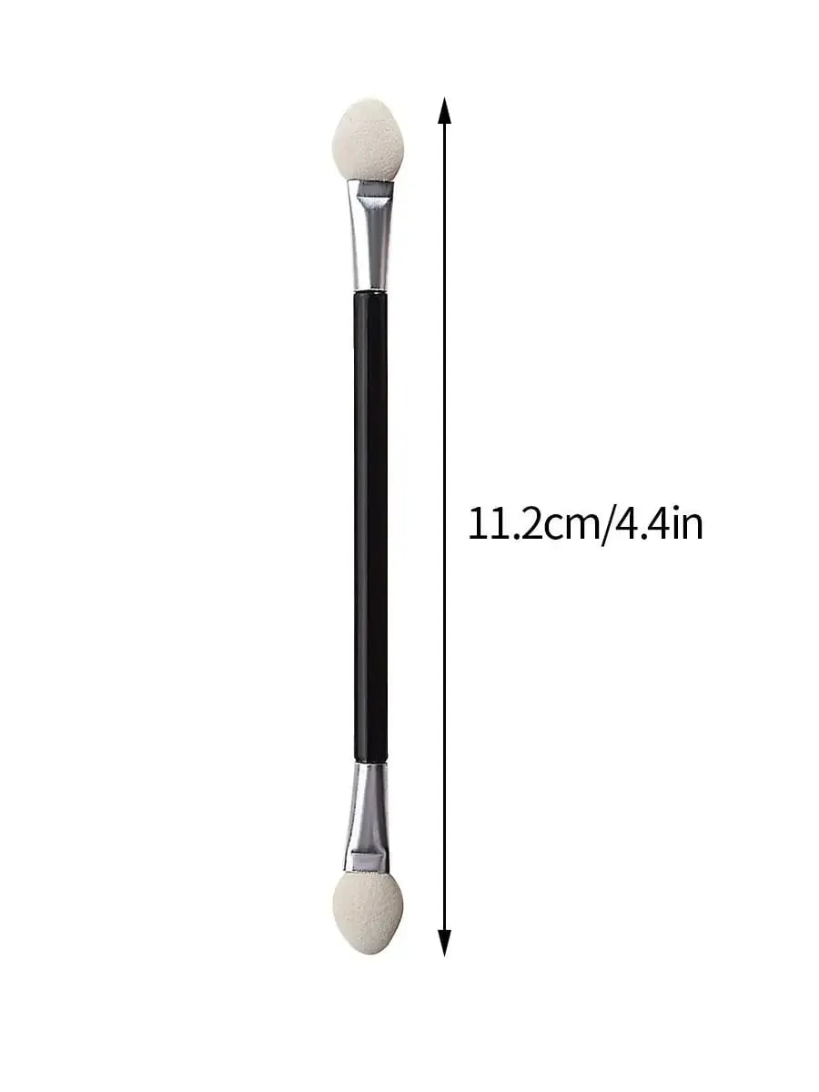 50PCS Double-Ended Eyeshadow Brushes Fashion Useful Long Handle Sponge Stick Applicators Lip Eye Brow Brush Beauty Makeup Tool — image 6