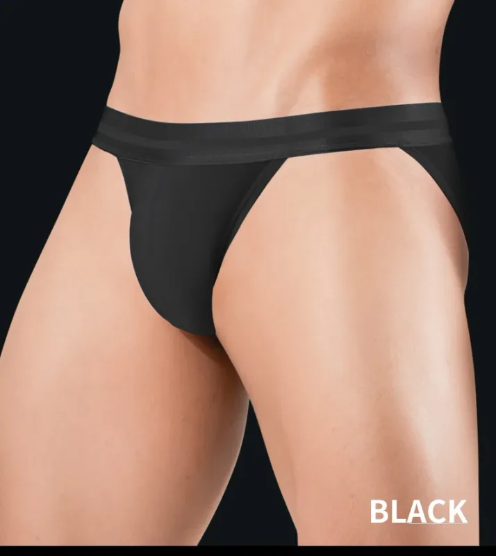 Ice Silk Ultra-thin Men's Underwear Summer Cool Breathable Panties Seamless Sexy U Pouch Men Briefs High Slit Triangle Pants — image 17