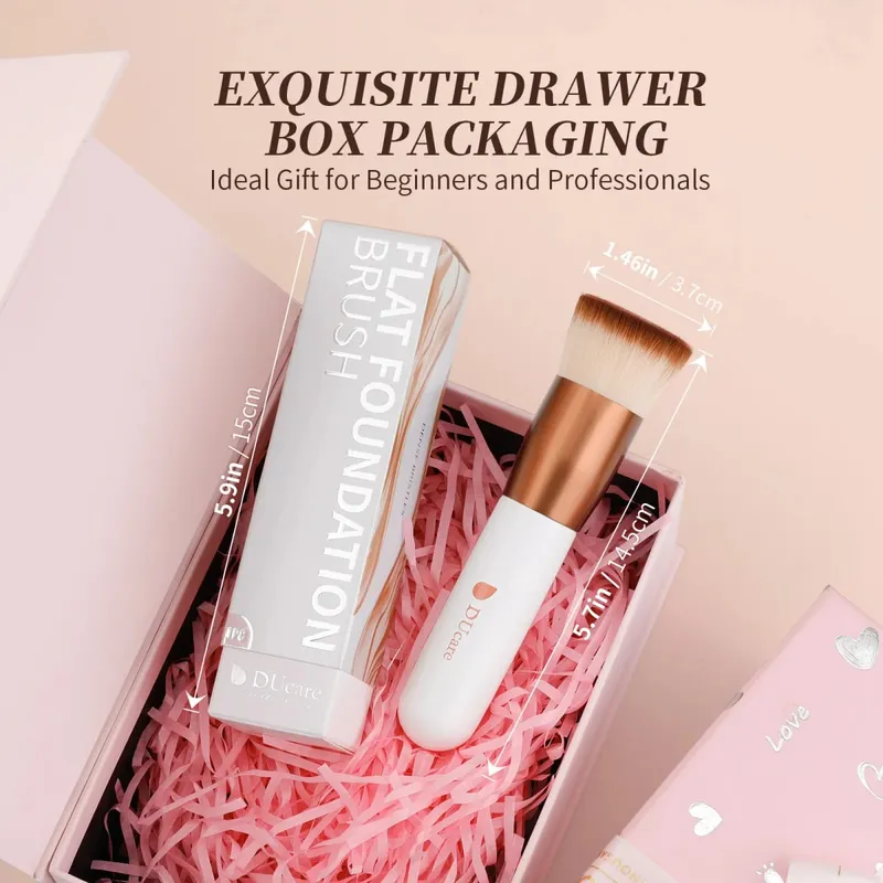 DUcare Foundation Brush Flat Top Kabuki Brush Synthetic Professional Makeup Brush Liquid Blending Mineral Powder Makeup Tools