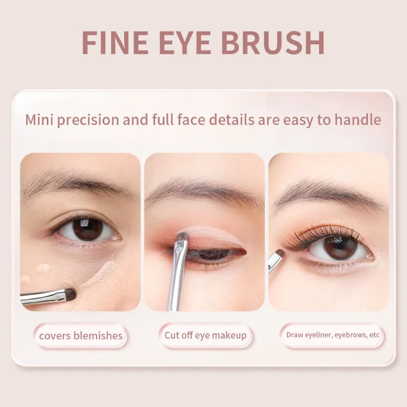Détail petit fard à paupières pinceau de maquillage cheveux de poney précision ombre à paupières pinceaux de maquillage outils cosmétiques de tache conique — image 6