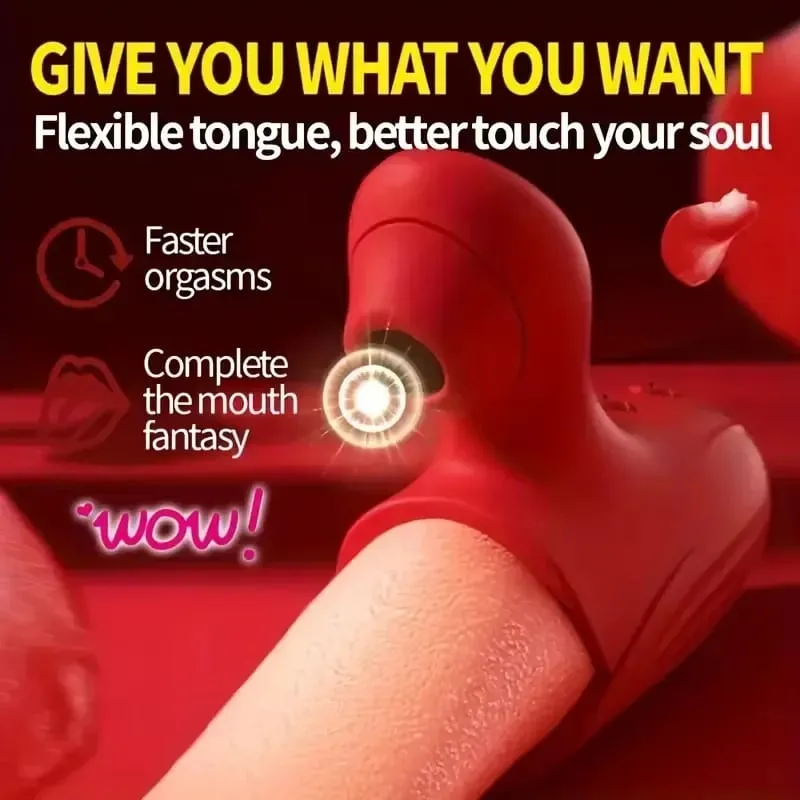 Potente vibrador de succión para mujeres, estimulador de clítoris para lamer la lengua, masajeador vaginal con ventosa, masturbación, juguetes sexuales para adultos, productos — image 2