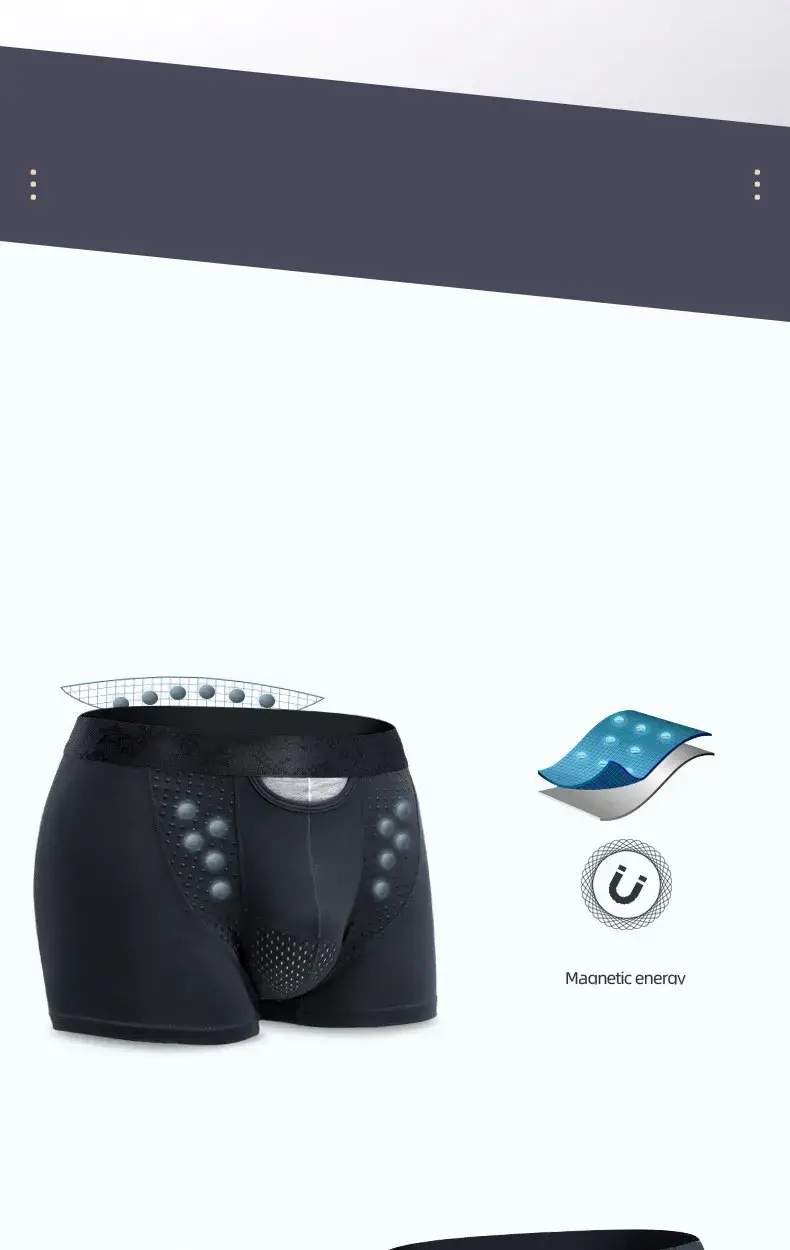 Boxer homme short Push Up sous-vêtements Modal Pantie homme respirant magnétique glace soie balle séparation poche caleçon Cueca — image 5
