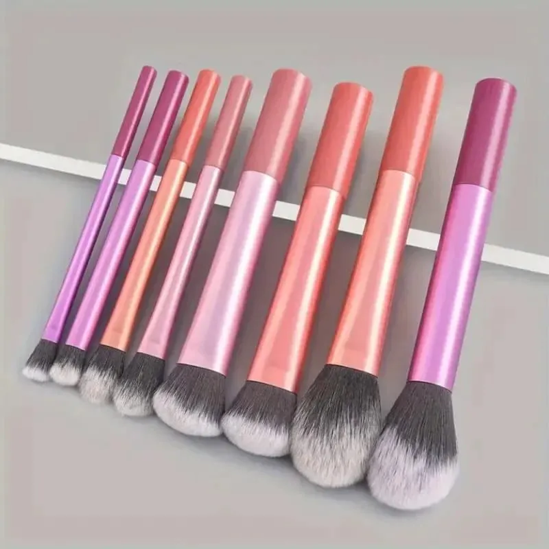 8pcs Makeup Brush Kit Soft Synthetic Hair Make Up Brushes Foundation Blush Eyeshadow Cosmetic Makeup Tools — image 3