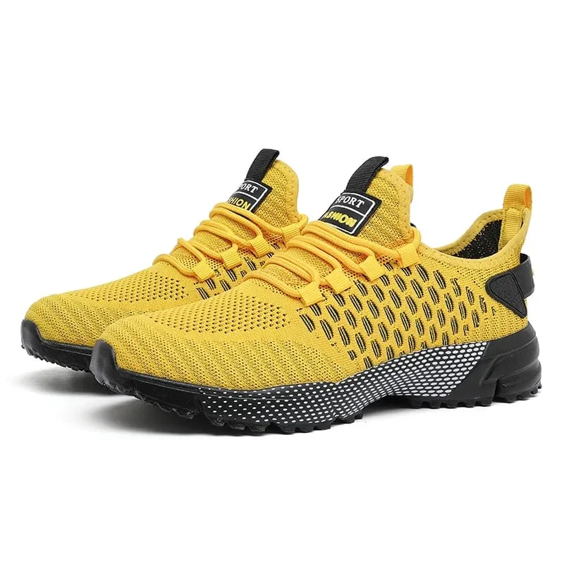 Men's Mesh Shoes Unique Grid Trend Design Breathable Comfortable Running Shoes Summer New Track Field Basketball Sports Shoes — image 9